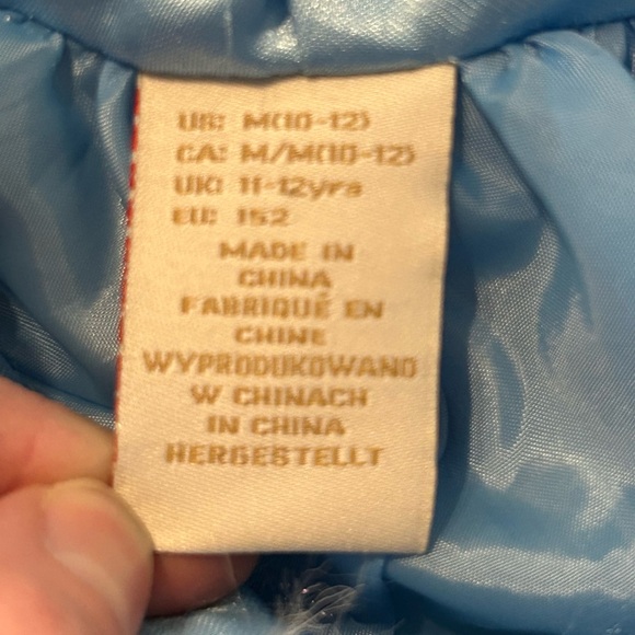 Princess Dress Blue With Cloak Faux Velvet/fur Size 11-12 Girls - Picture 12 of 15